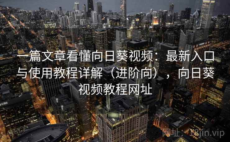 一篇文章看懂向日葵视频：最新入口与使用教程详解（进阶向），向日葵视频教程网址