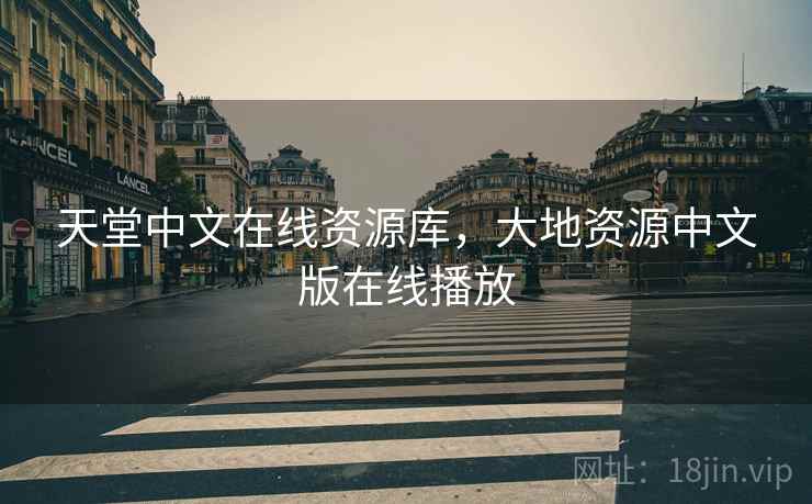 天堂中文在线资源库，大地资源中文版在线播放
